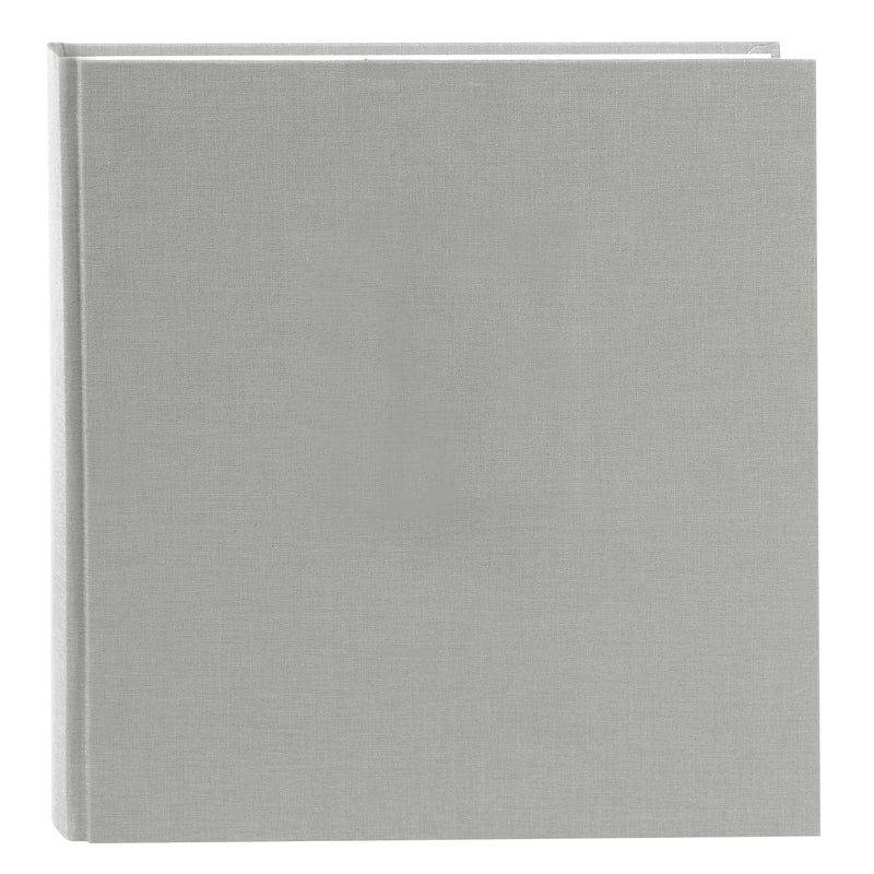 A Goldbuch stylish grey linen photo album, perfect for storing and showcasing photographs.