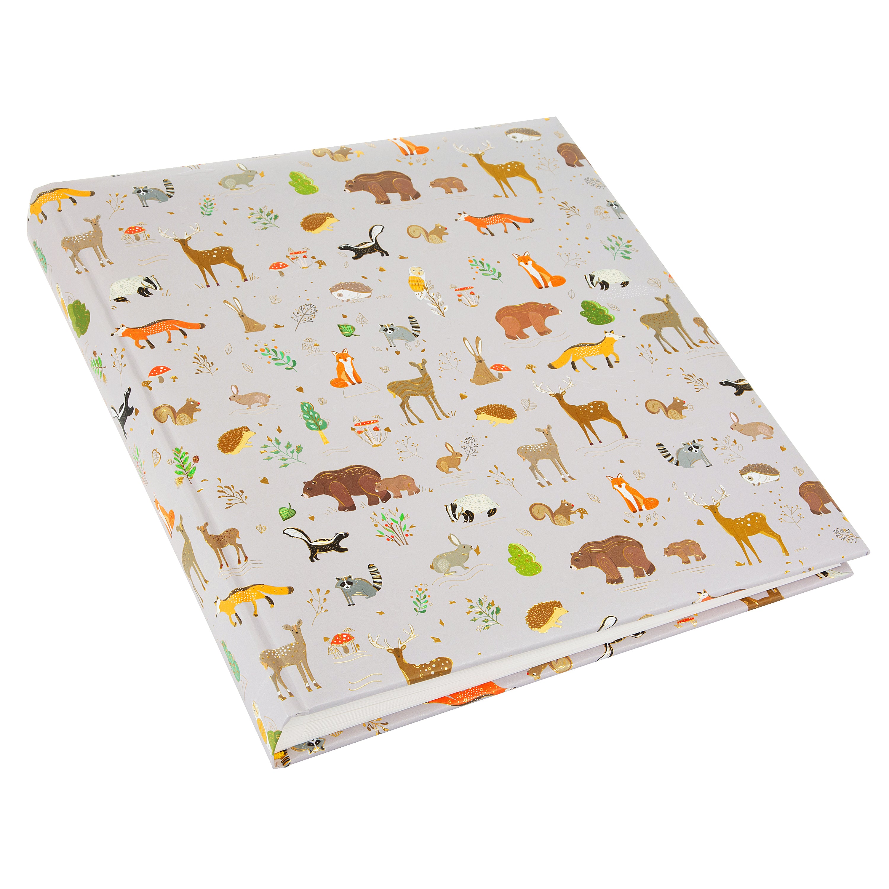 A stylish  Goldbuch photo album with a luxurious design, with animals and trees, perfect for preserving cherished memories.