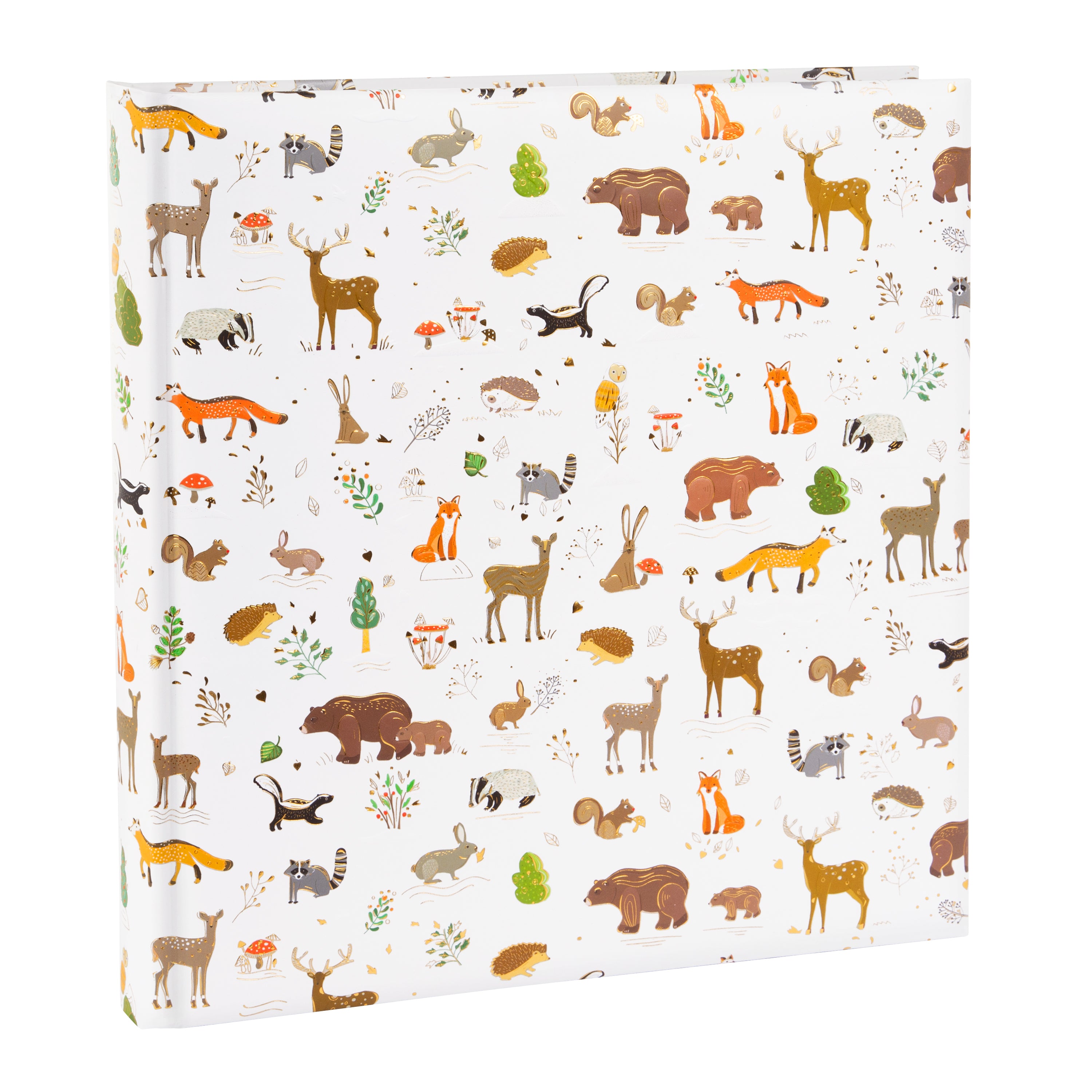 A stylish  Goldbuch photo album with a luxurious design, with animals and trees, perfect for preserving cherished memories.