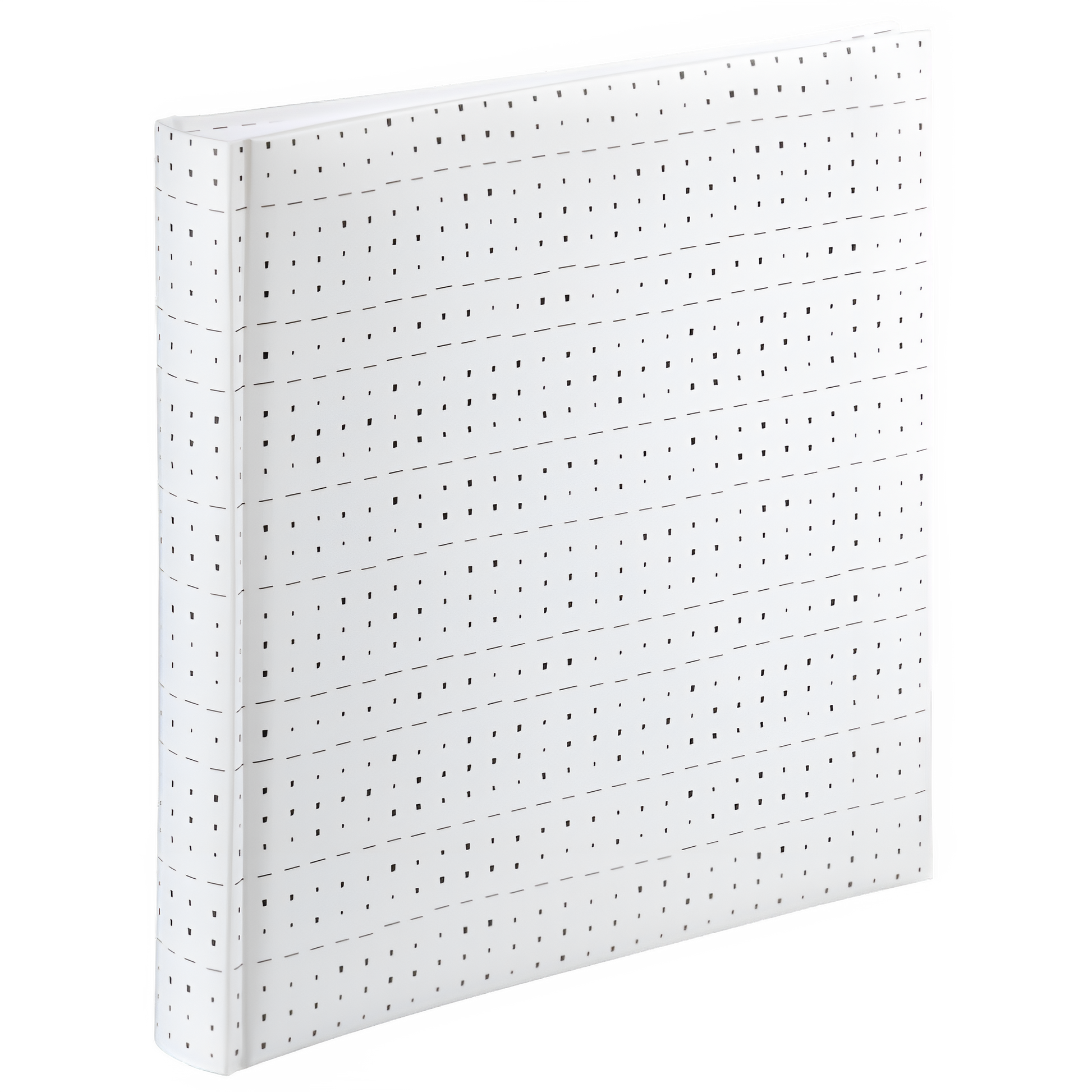 A Hama jumbo photo album featuring a square patterned fabric, highlighting its graphic square design.