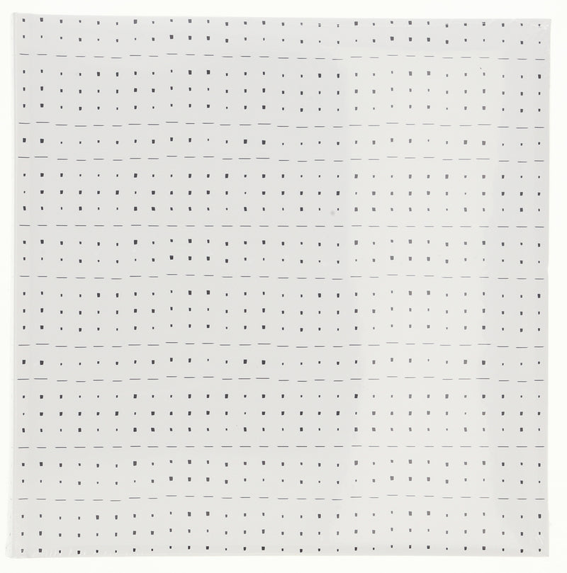 A Hama jumbo photo album featuring a square patterned fabric, highlighting its graphic square design.