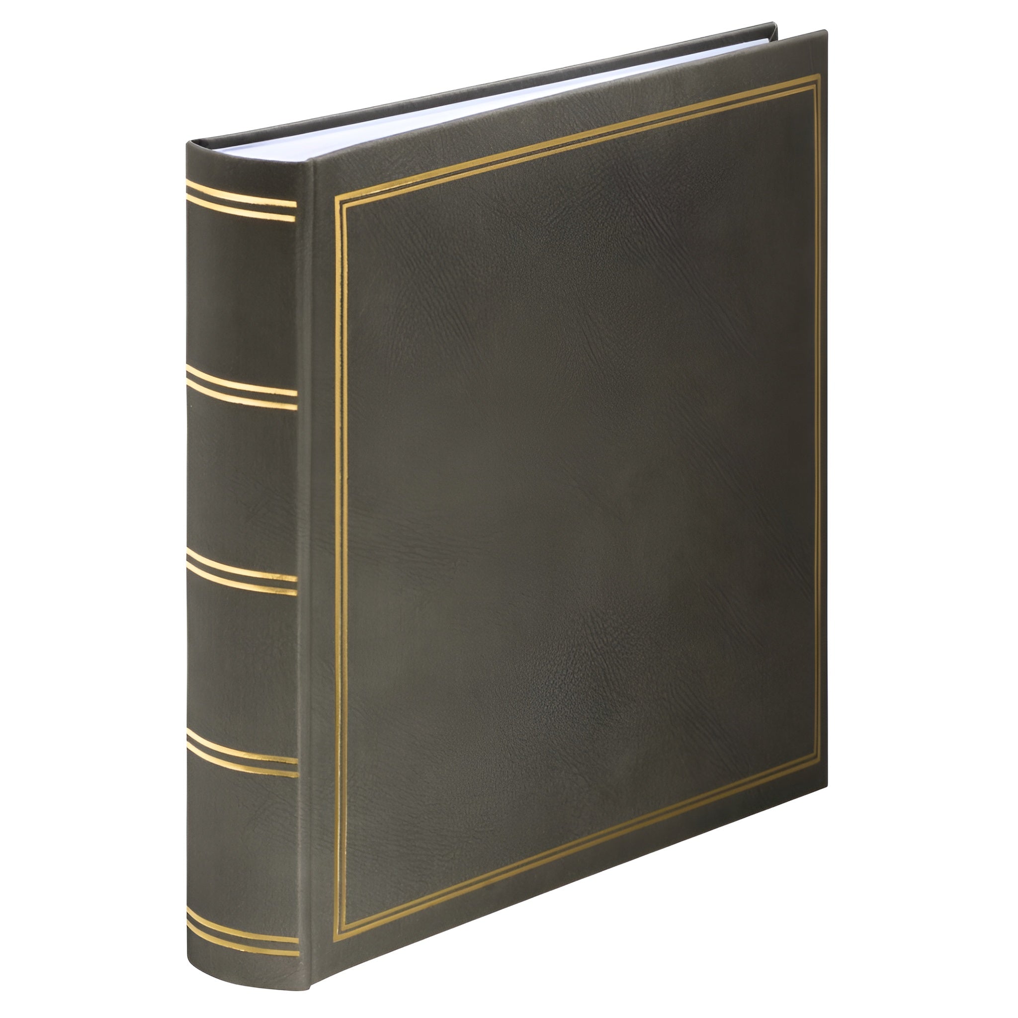 A Hama jumbo photo album featuring  grey and gold details, highlighting its elegant design.