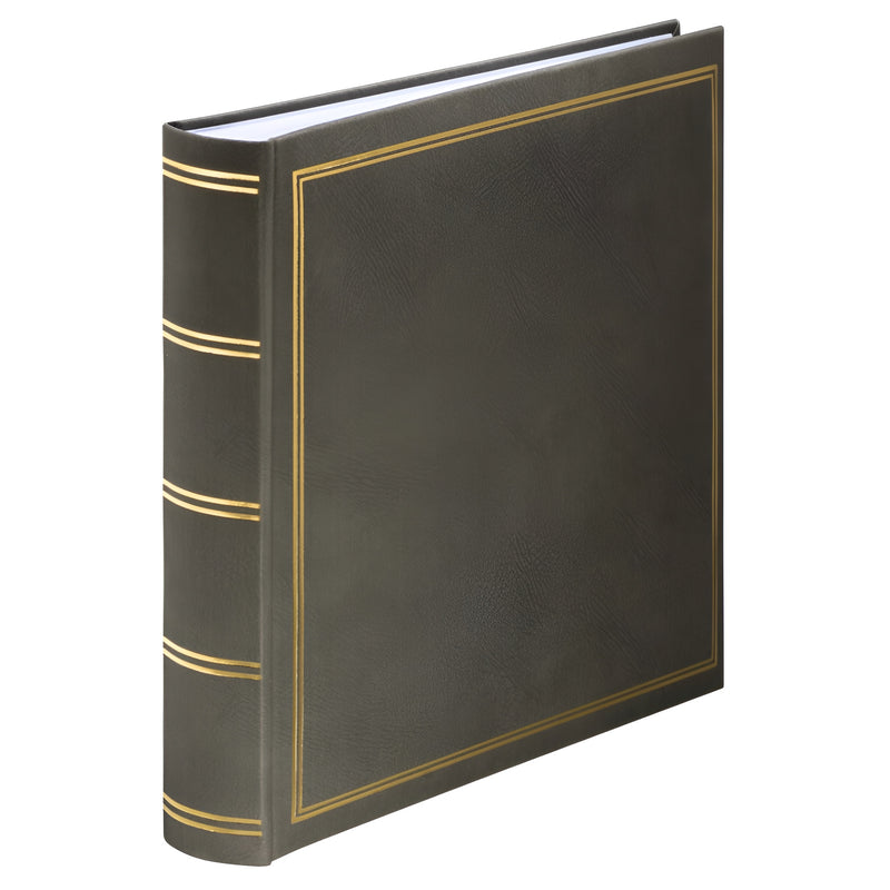 A Hama jumbo photo album featuring  grey and gold details, highlighting its elegant design.