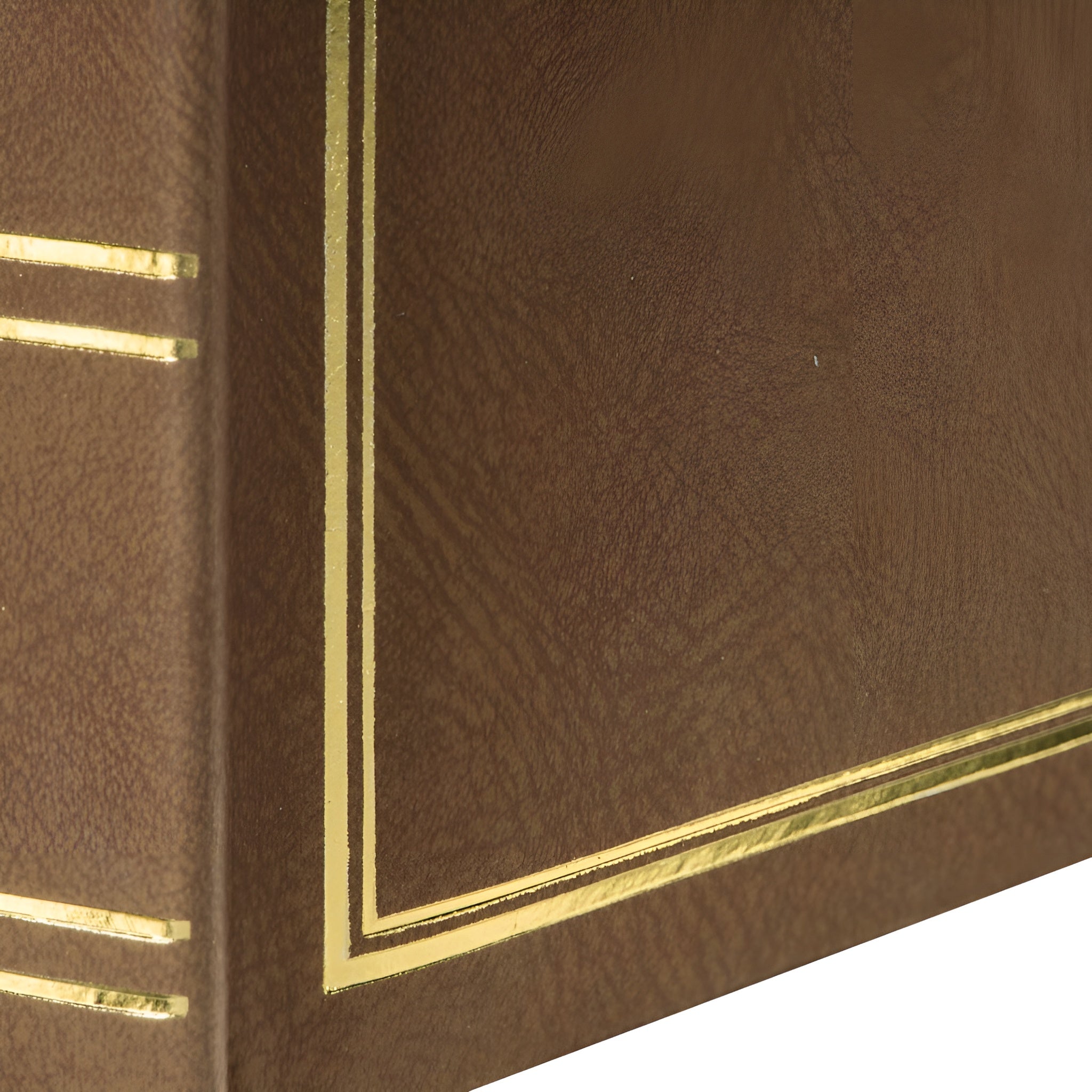 A Hama super jumbo photo album featuring  brown and gold details, highlighting its elegant design.