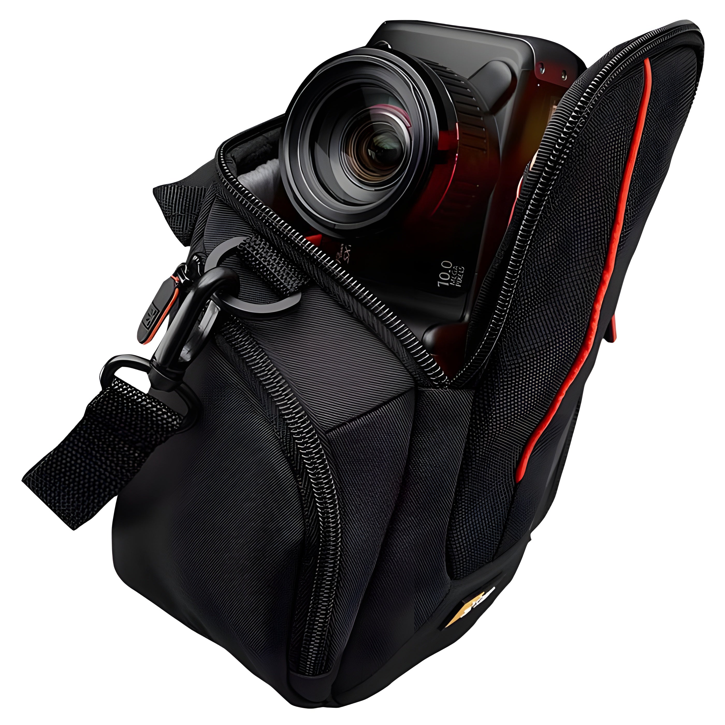 A CASE LOGIC camera case with a modern and versatile design, to protect and organize a variety of cameras and accessories.