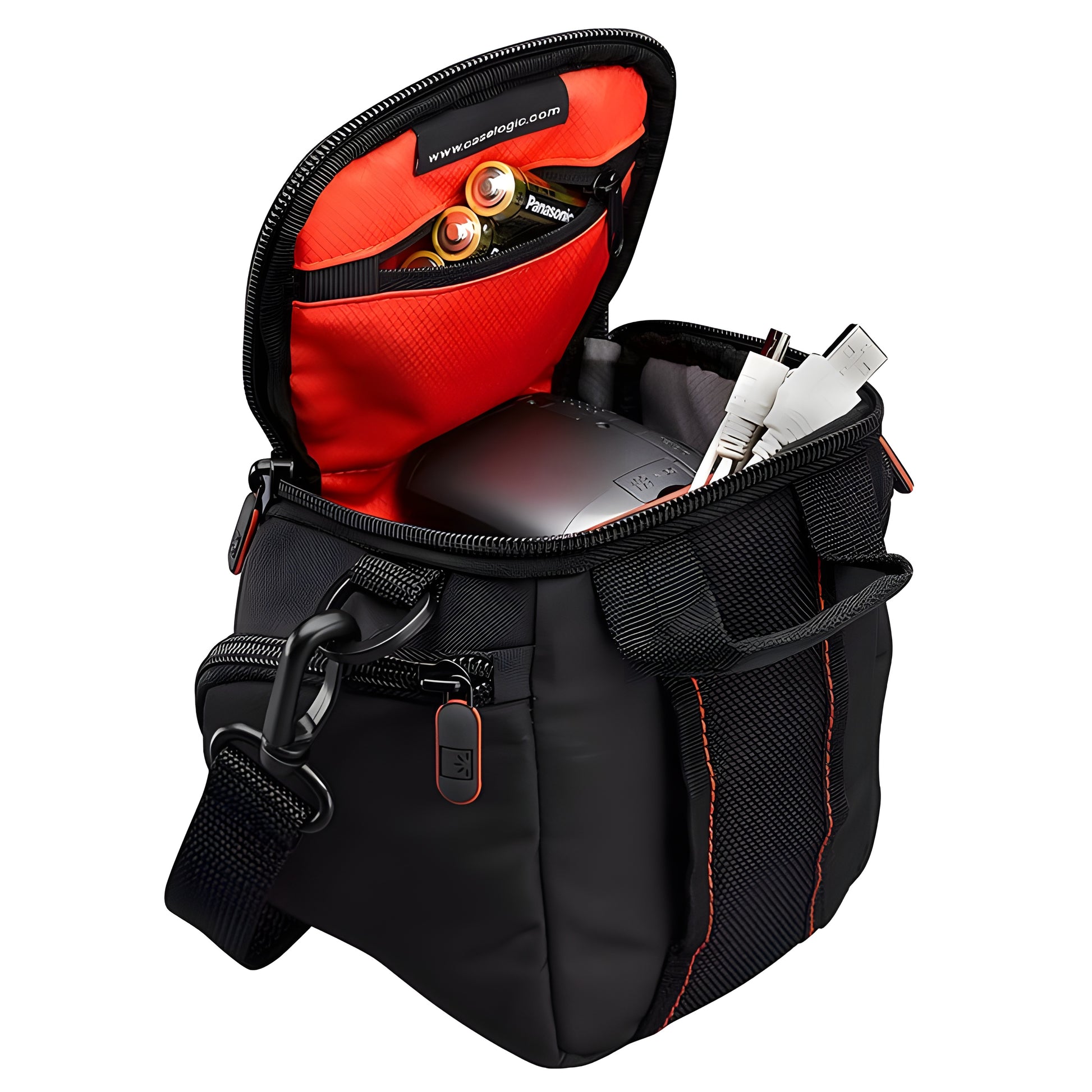 A CASE LOGIC camera case with a modern and versatile design, to protect and organize a variety of cameras and accessories.