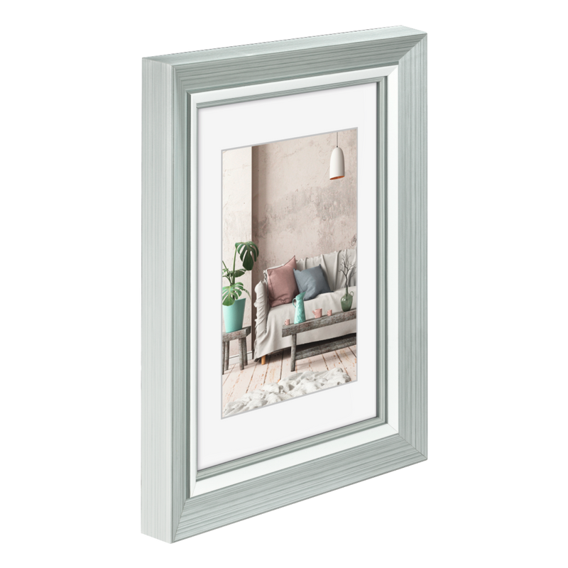 A Hama photo frame featuring a beautifully arranged living room, highlighting comfort and elegance in design.
