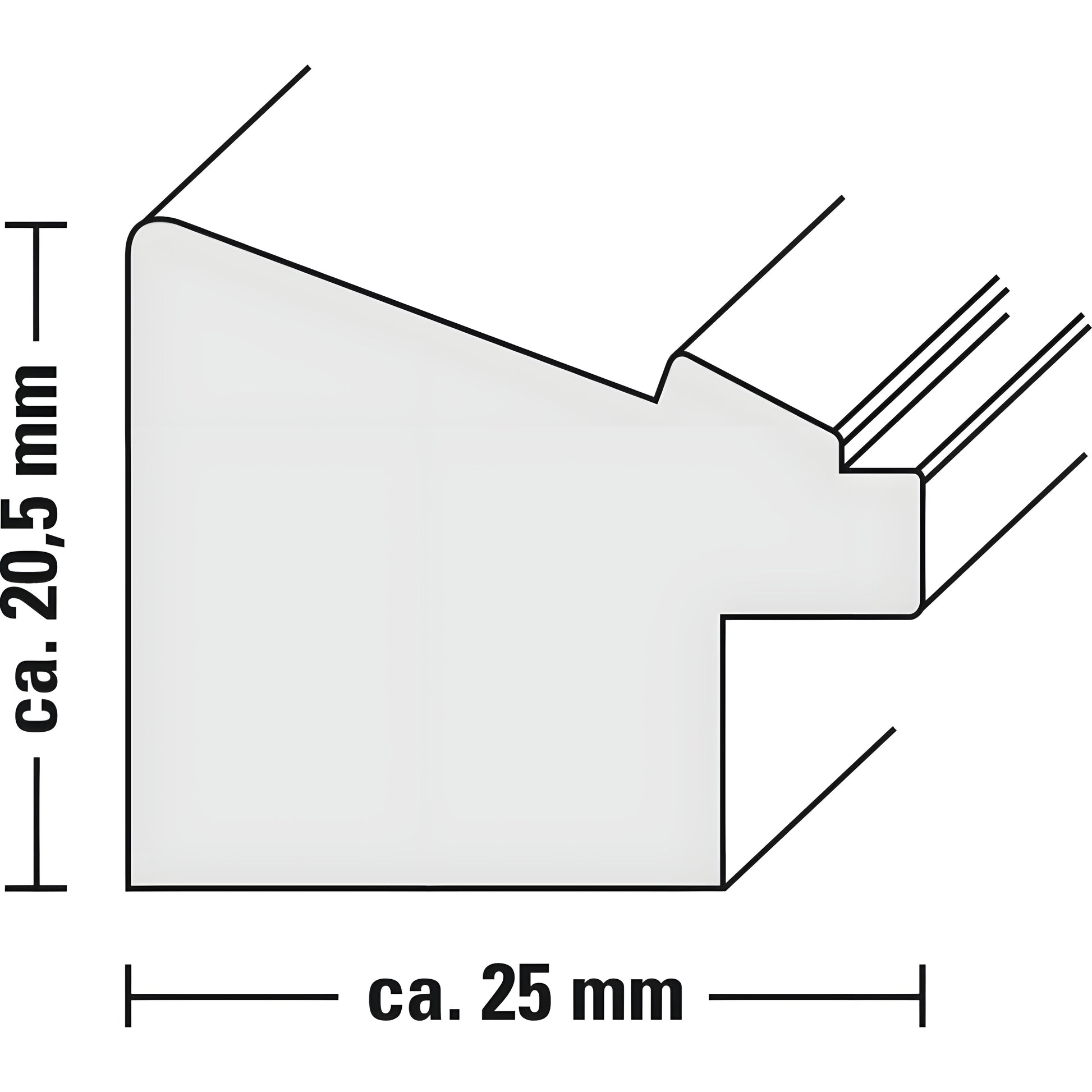 Hama photo frame dimensions relevant to frame specifications.
