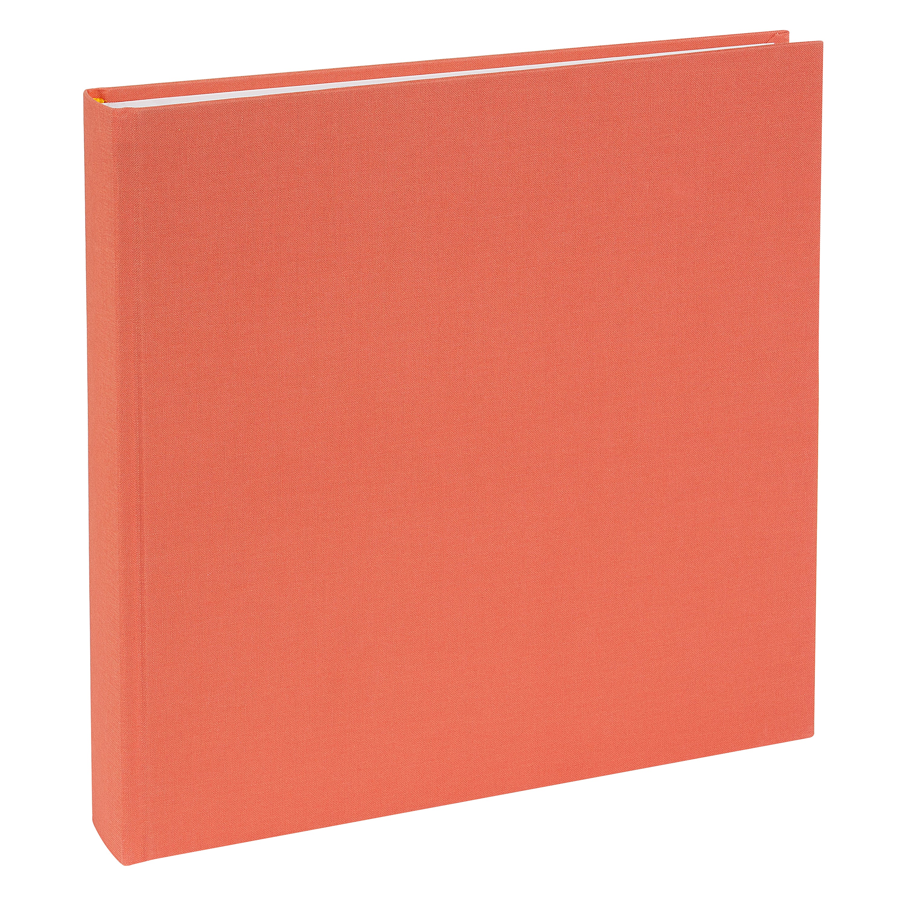 An elegant salmon colored photo album, perfect for your memories