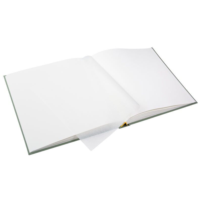 Goldbuch green photo album with a cutout featuring a couple and a heart symbol on a white background