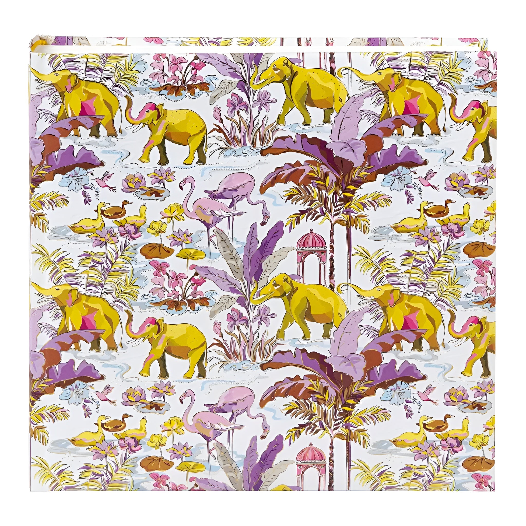 Goldbuch photo album with animal and plant motives on a white background.