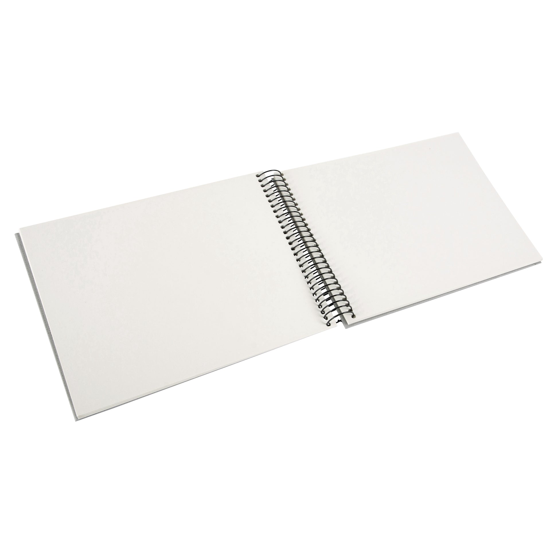 A Goldbuch clean design grey photo album with a spiral binding.