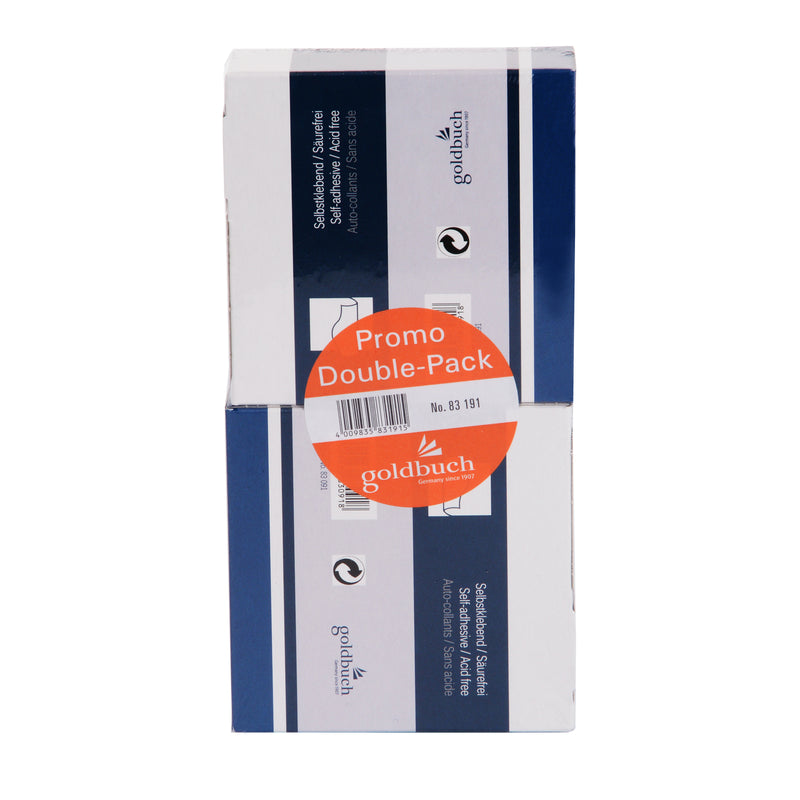 This exclusive double pack includes 2 rolls, each containing 500 Goldbuch adhesive dots, making it ideal for filling even the largest albums