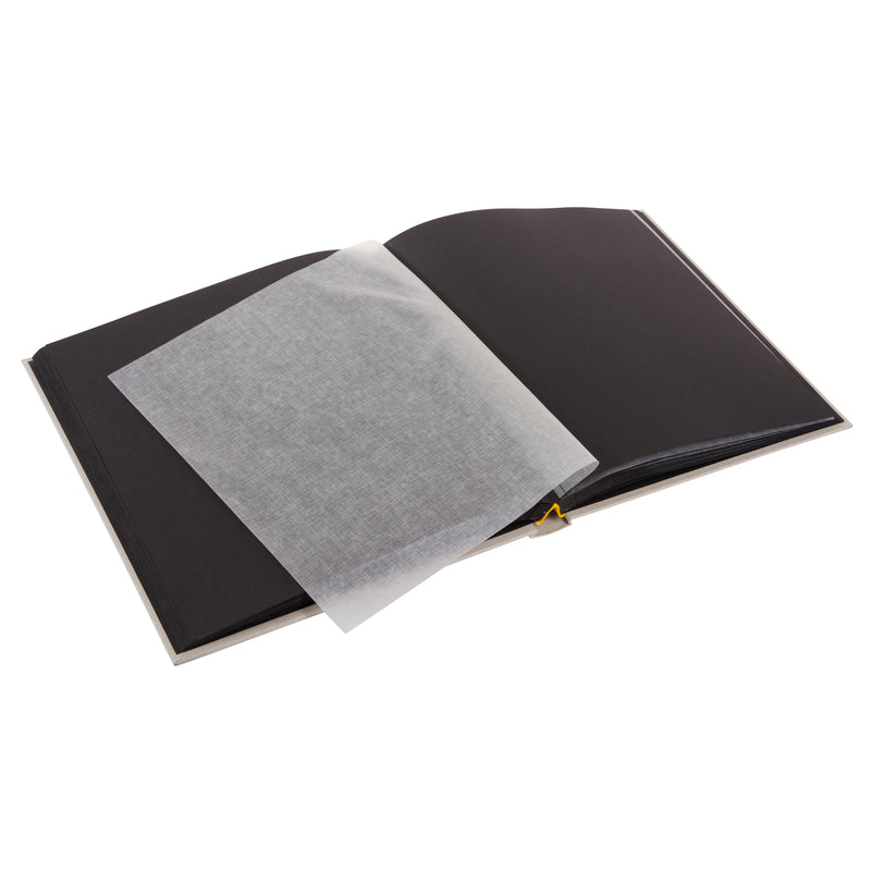 Sandgrey Goldbuch photo album with black pages displaying the Eiffel Tower.
