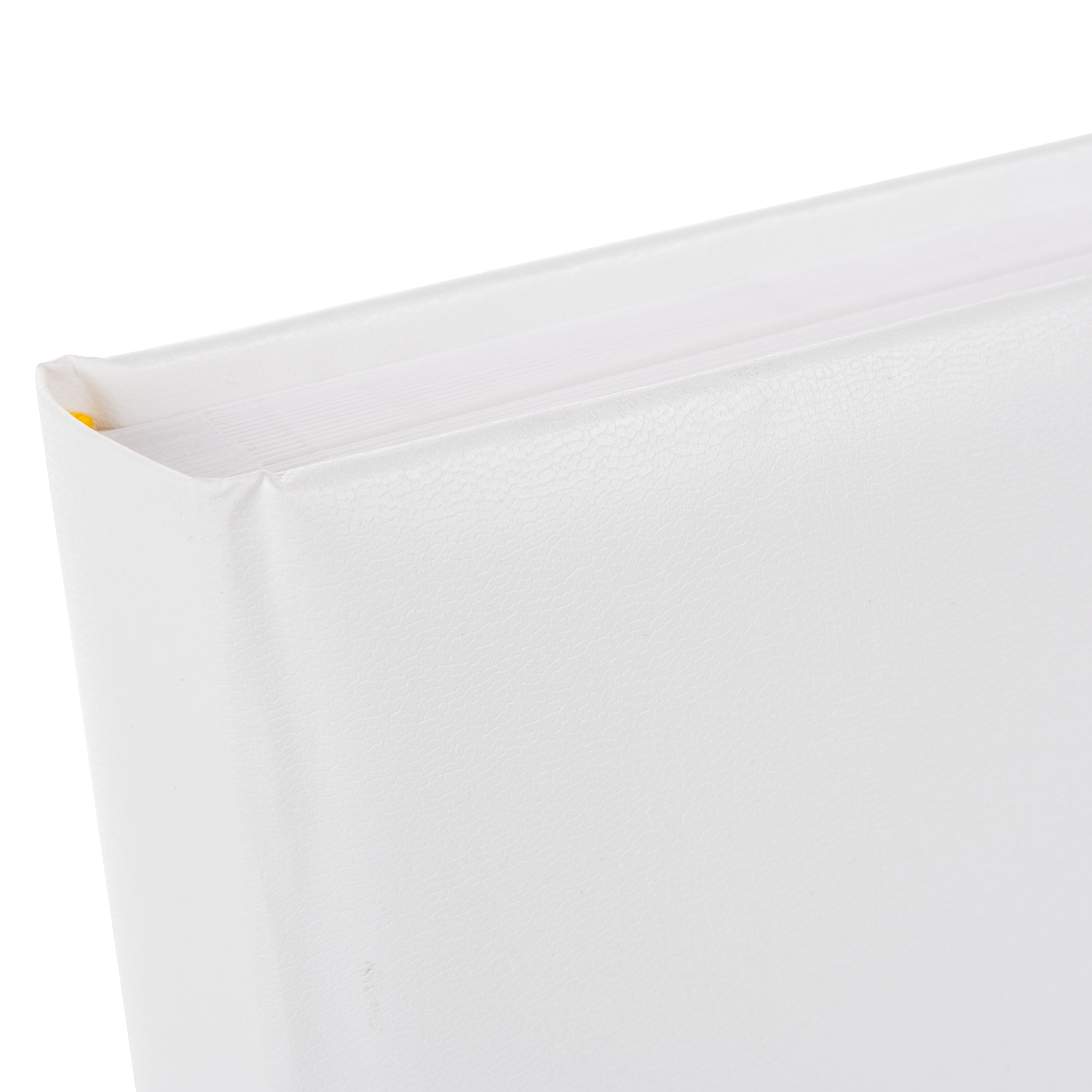 Goldbuch photo album with an elegant white cover, decorated with stylish golden hearts