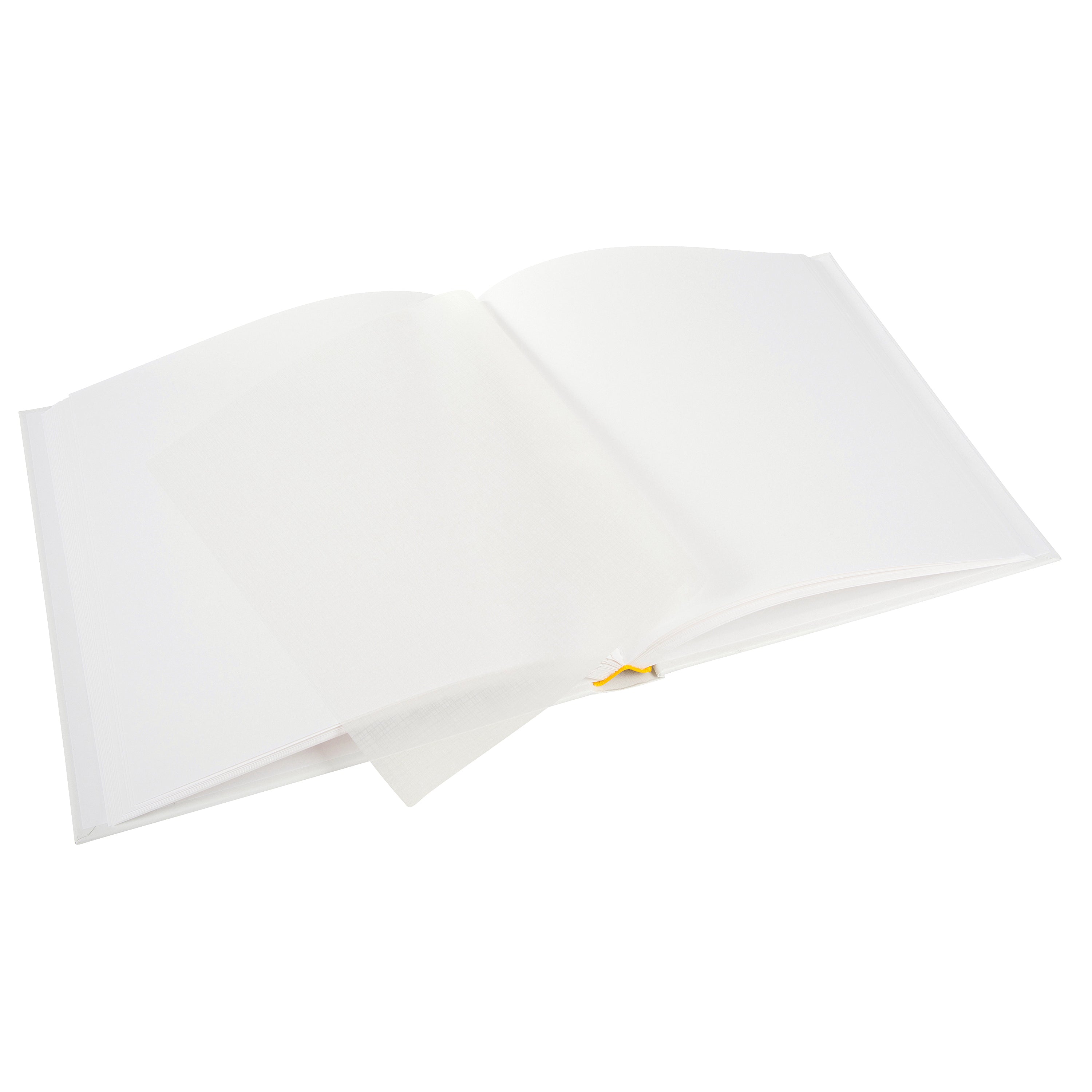 Goldbuch photo album with an elegant white cover, decorated with stylish golden hearts