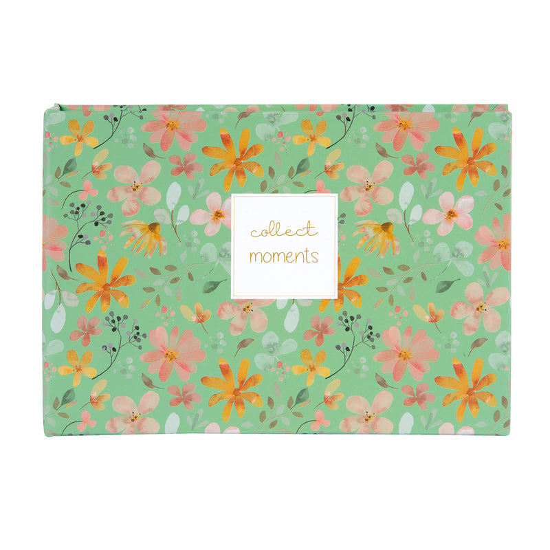 Two small Goldbuch photo albums featuring elegant floral designs on their covers.