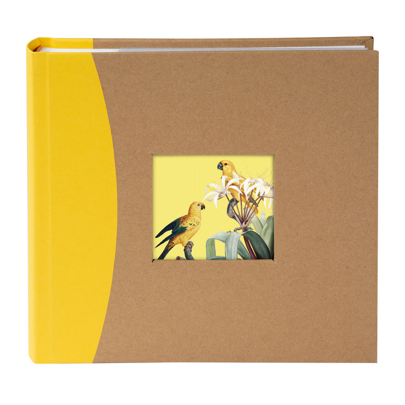 Three Goldbuch photo albums with colorful front covers and bird illustrations on a white background