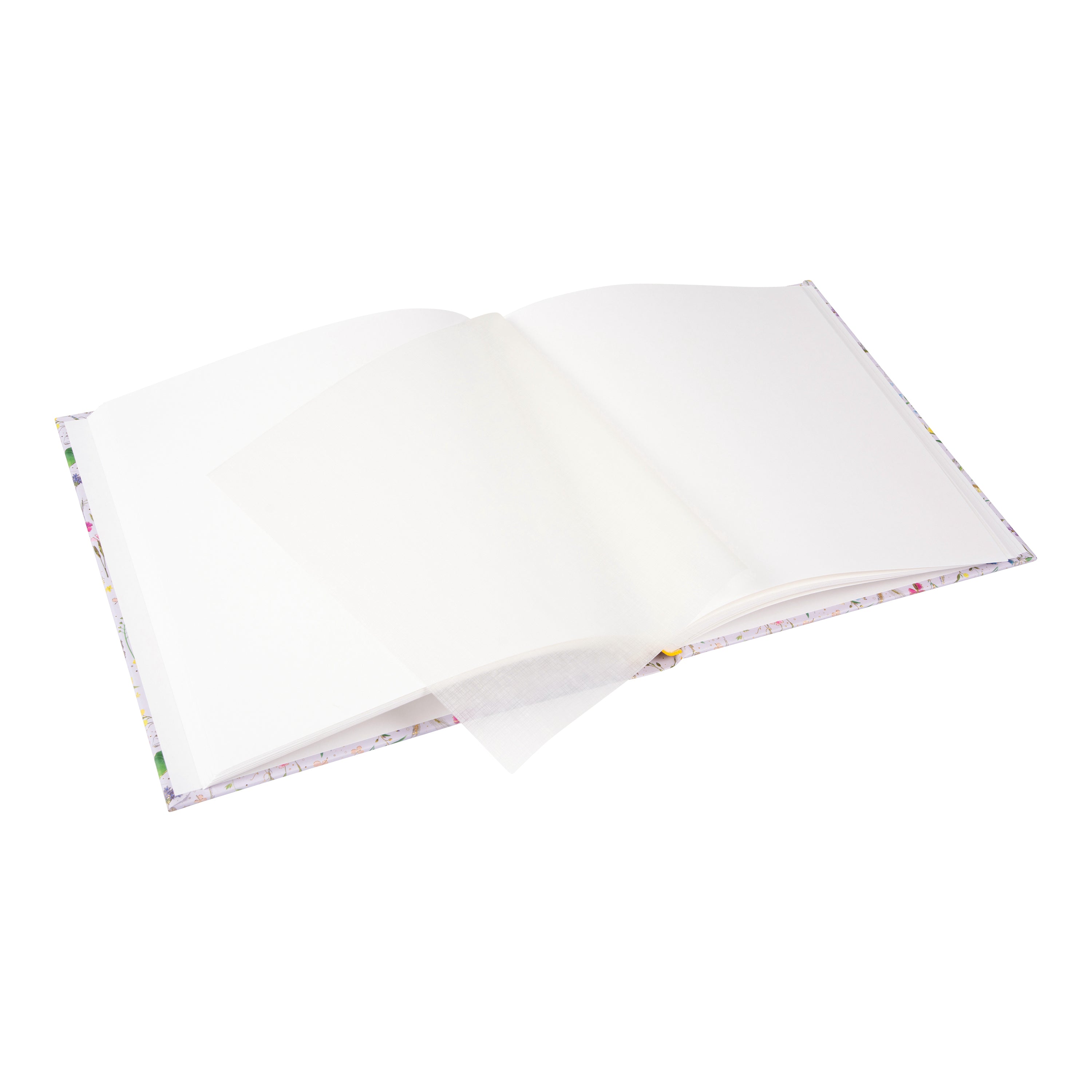 A white  Goldbuch photo album featuring butterflies and flowers.