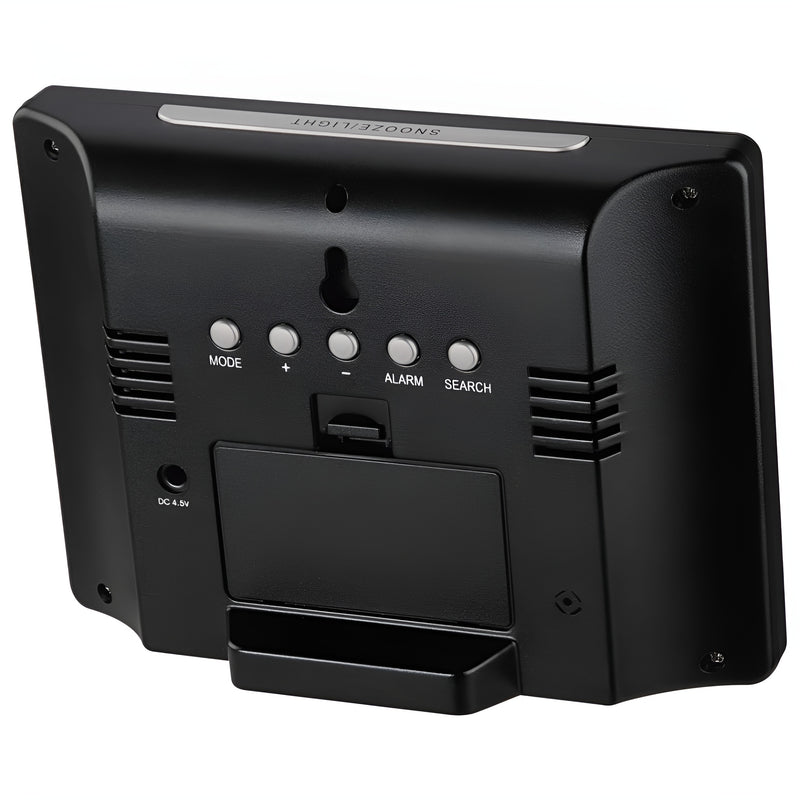 A Hama digital clock and a weather station, together providing time and essential weather information for daily planning.