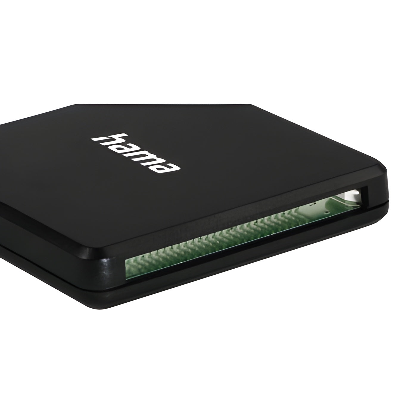 A compact device, a Hama memory card reader, for convenient data transfer.