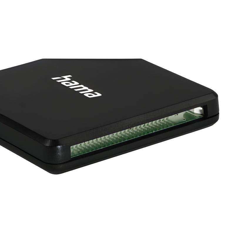A compact device, a Hama memory card reader, for convenient data transfer.