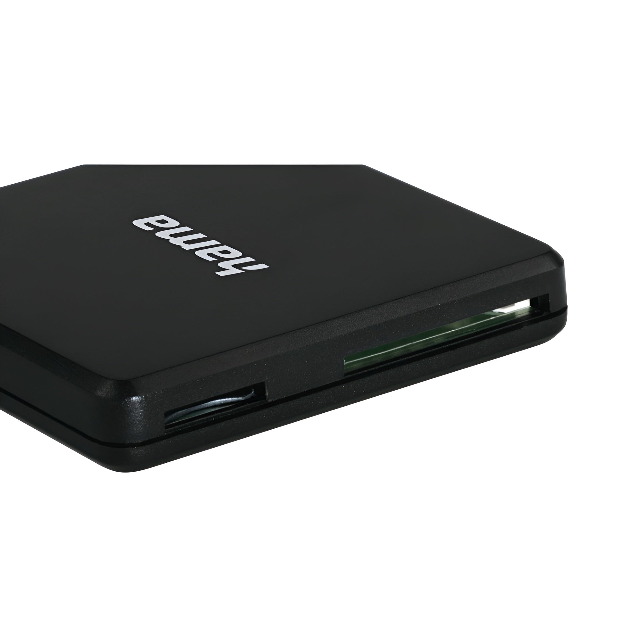 A compact device, a Hama memory card reader, for convenient data transfer.