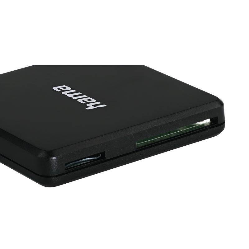 A compact device, a Hama memory card reader, for convenient data transfer.