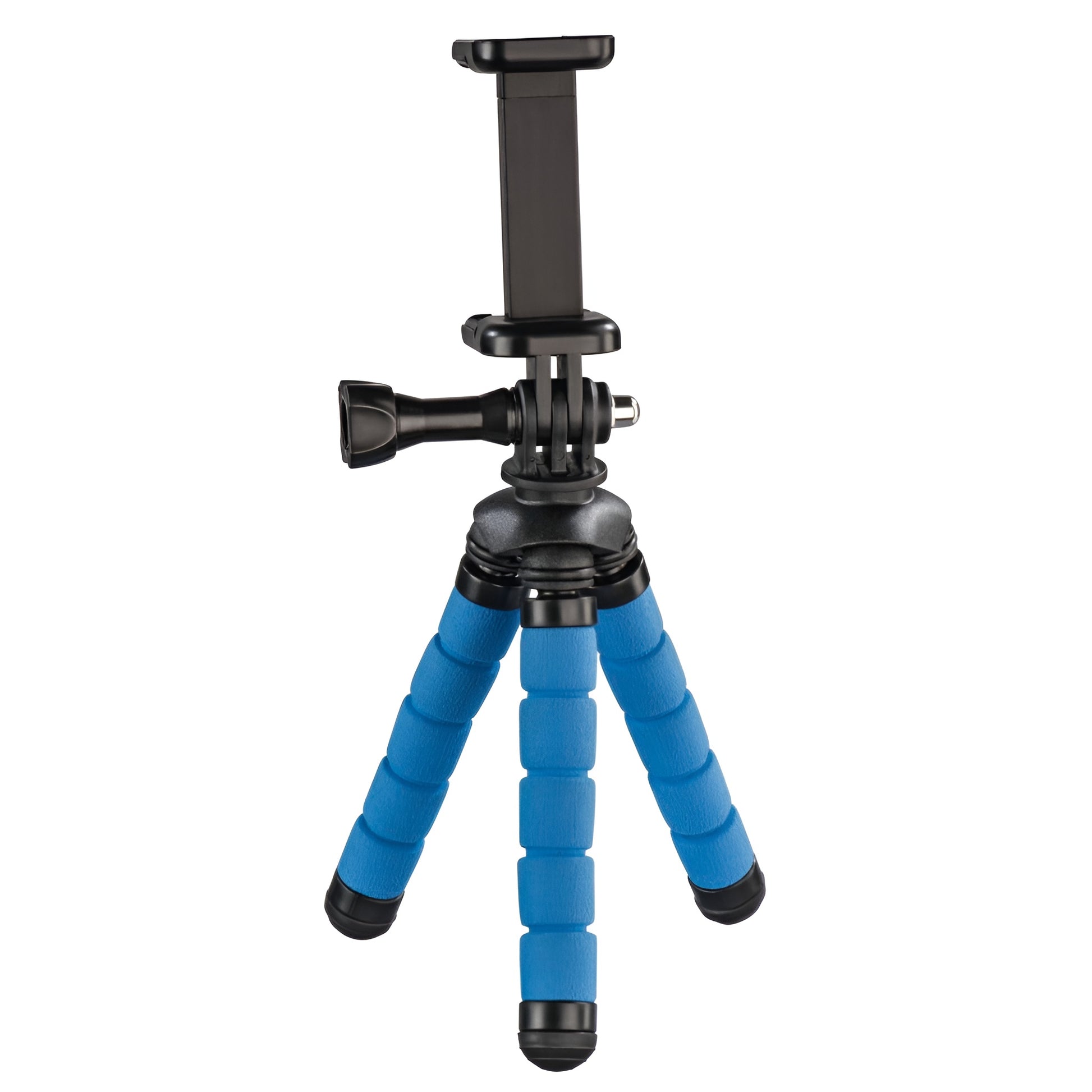 A Hama tripod supporting a camera, positioned for photography, showcasing stability and professional equipment.
