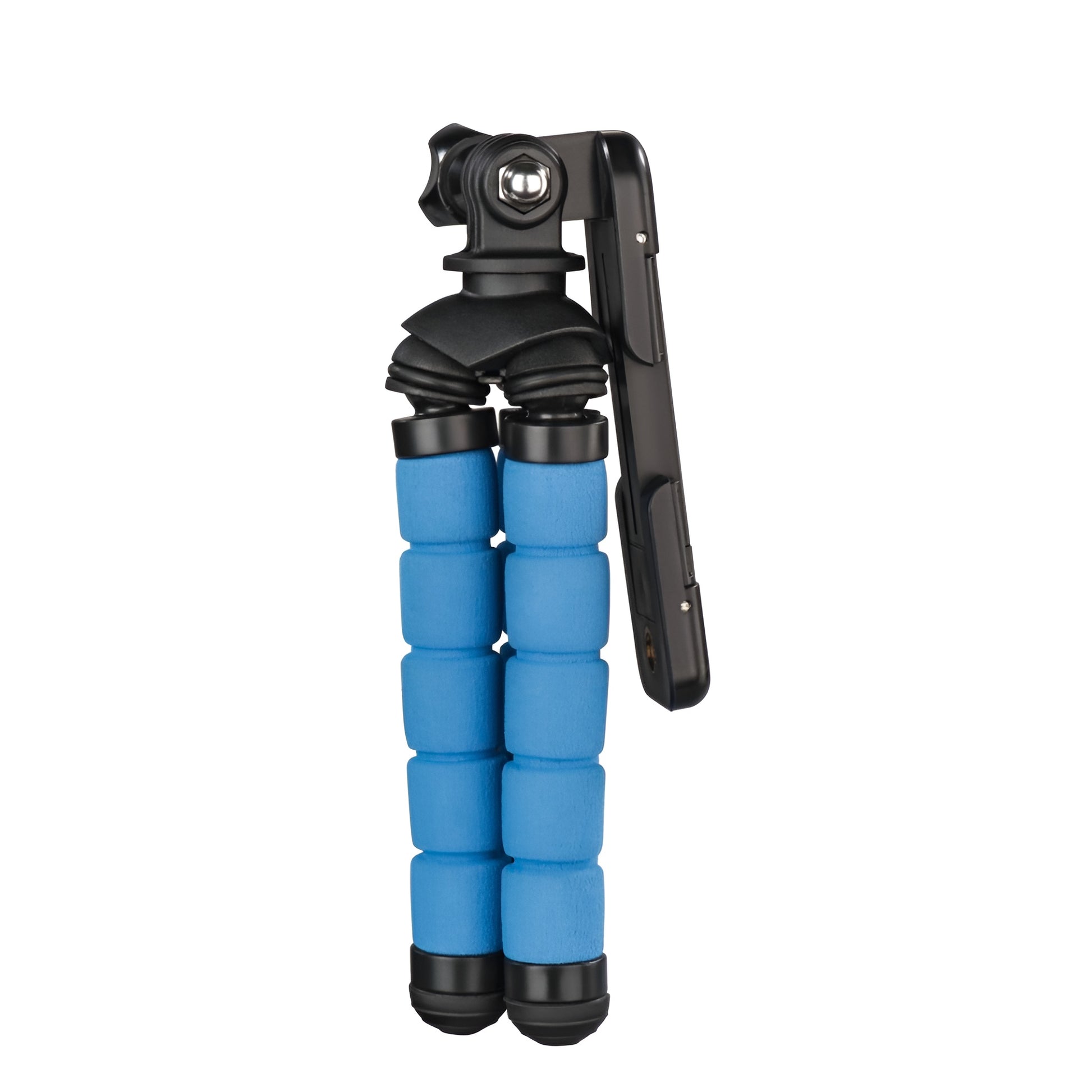 A Hama tripod supporting a camera, positioned for photography, showcasing stability and professional equipment.