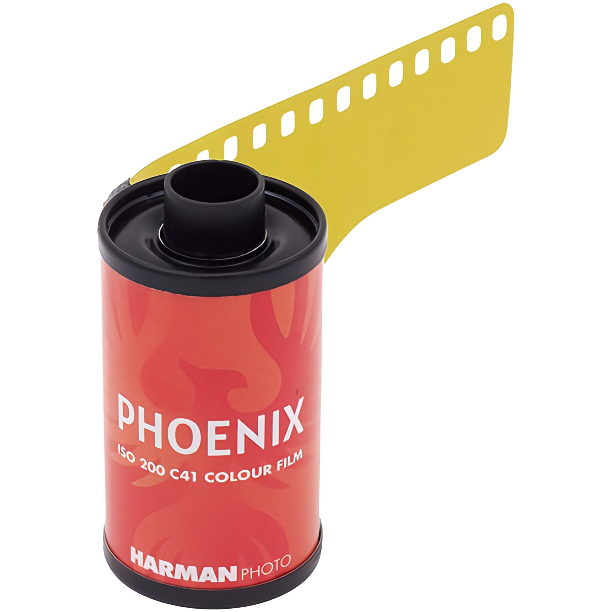 Harman Phoenix 200 color film roll, designed for photography enthusiasts seeking rich colors and excellent image quality.