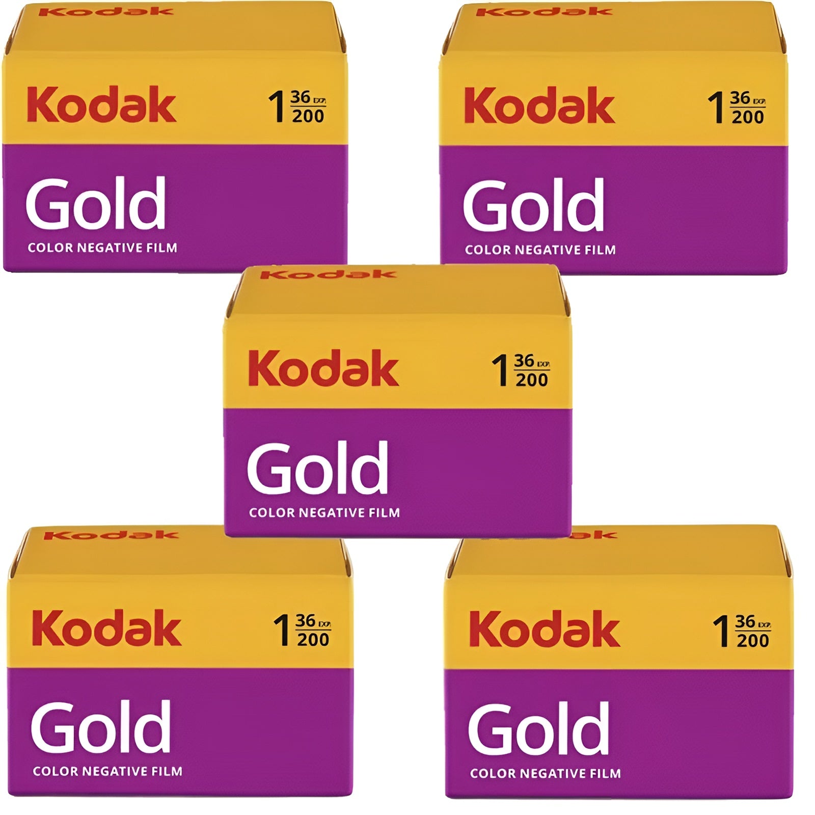 Kodak Gold color film packaged in a box, designed for photographers seeking rich color and quality in their images.
