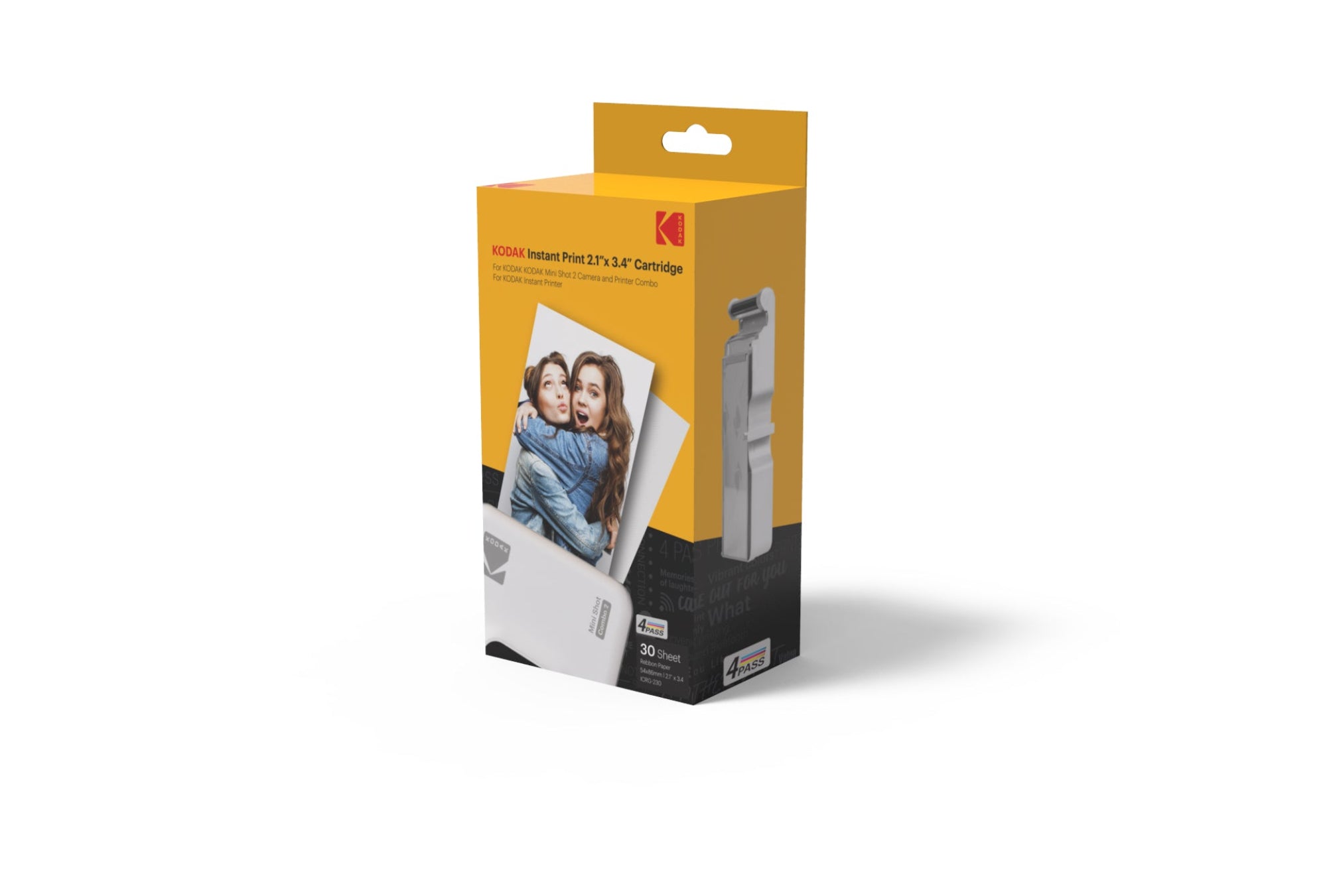 Kodak instant print cartridge pack, featuring cartridges for 30 sheets instant photo printing