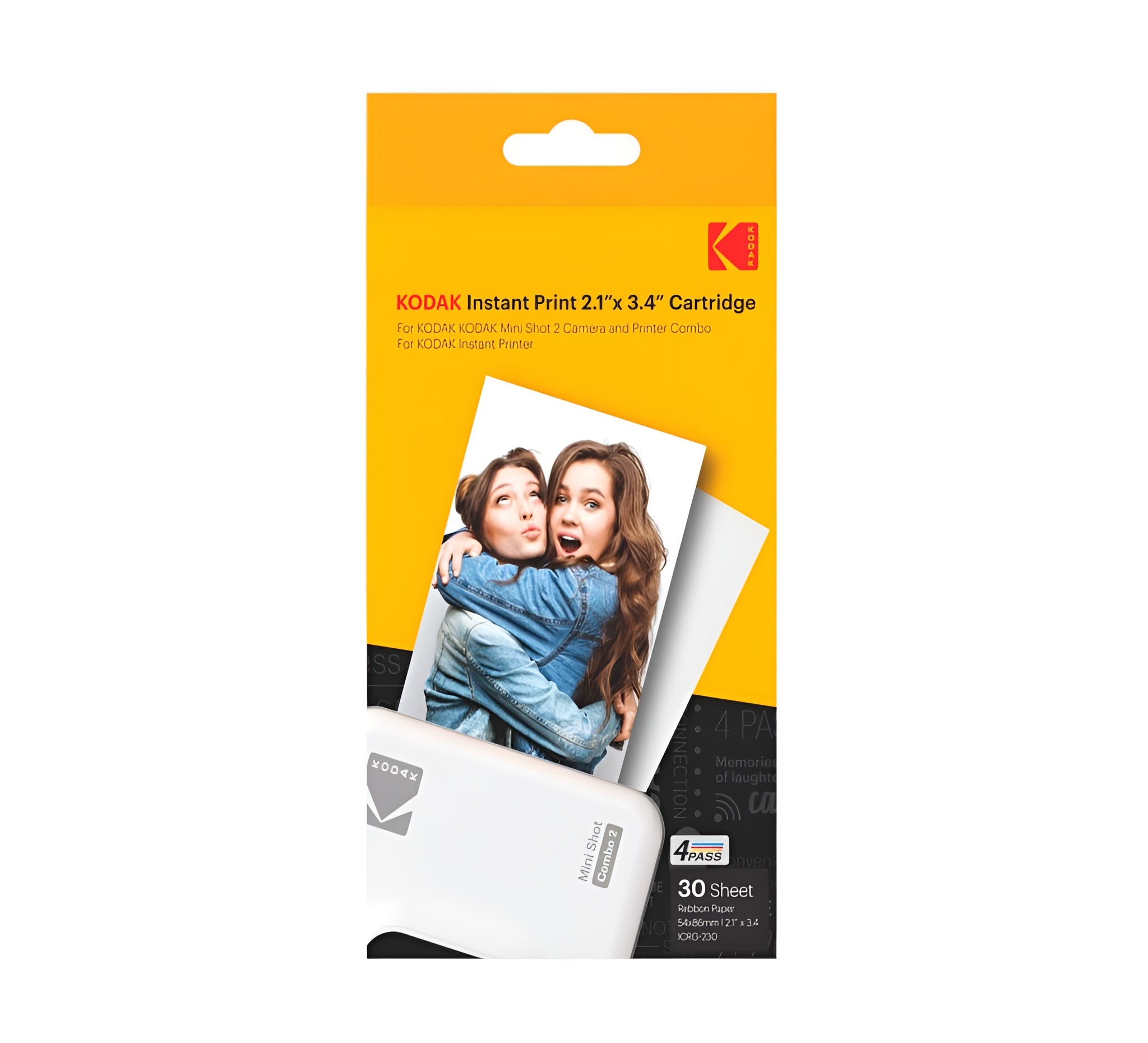 Kodak instant print cartridge pack, featuring cartridges for 30 sheets instant photo printing