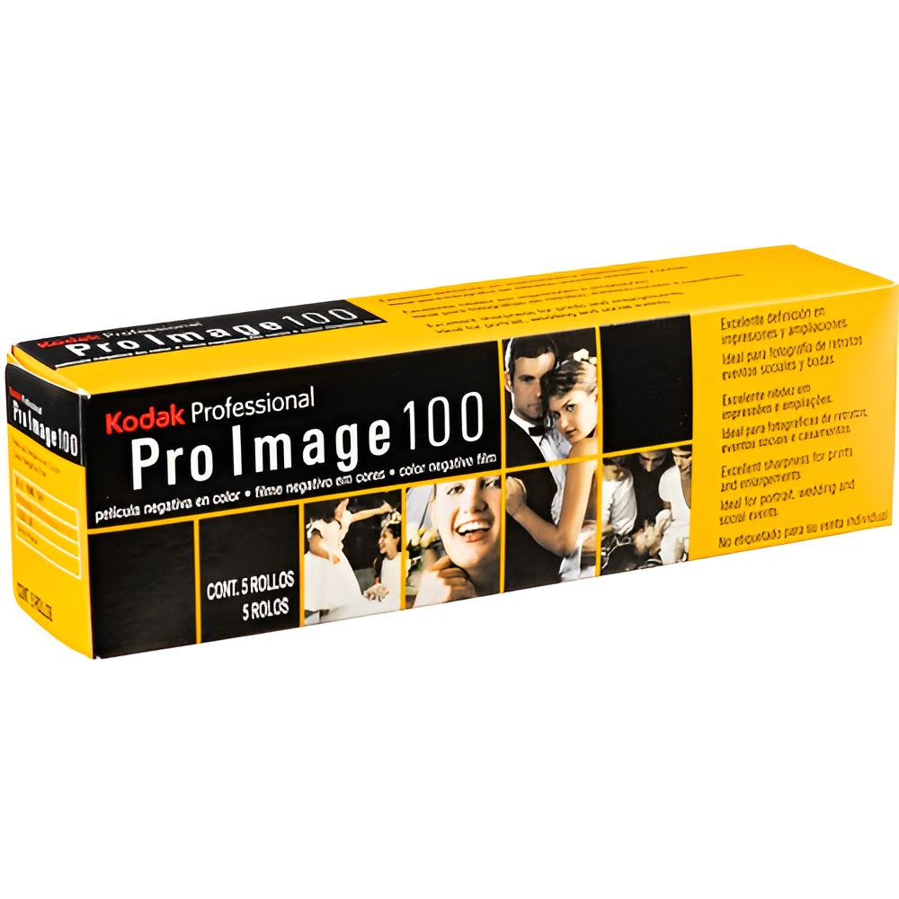 Kodak Pro Image color film packaged in a box, designed for photographers seeking rich color and quality in their images.