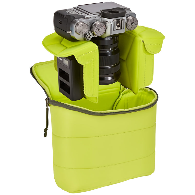 Versatile Dark Forest Thule EnRoute DSLR camera backpack provides fully customizable storage, quick access to gear and a comfortable carry in any environment.
