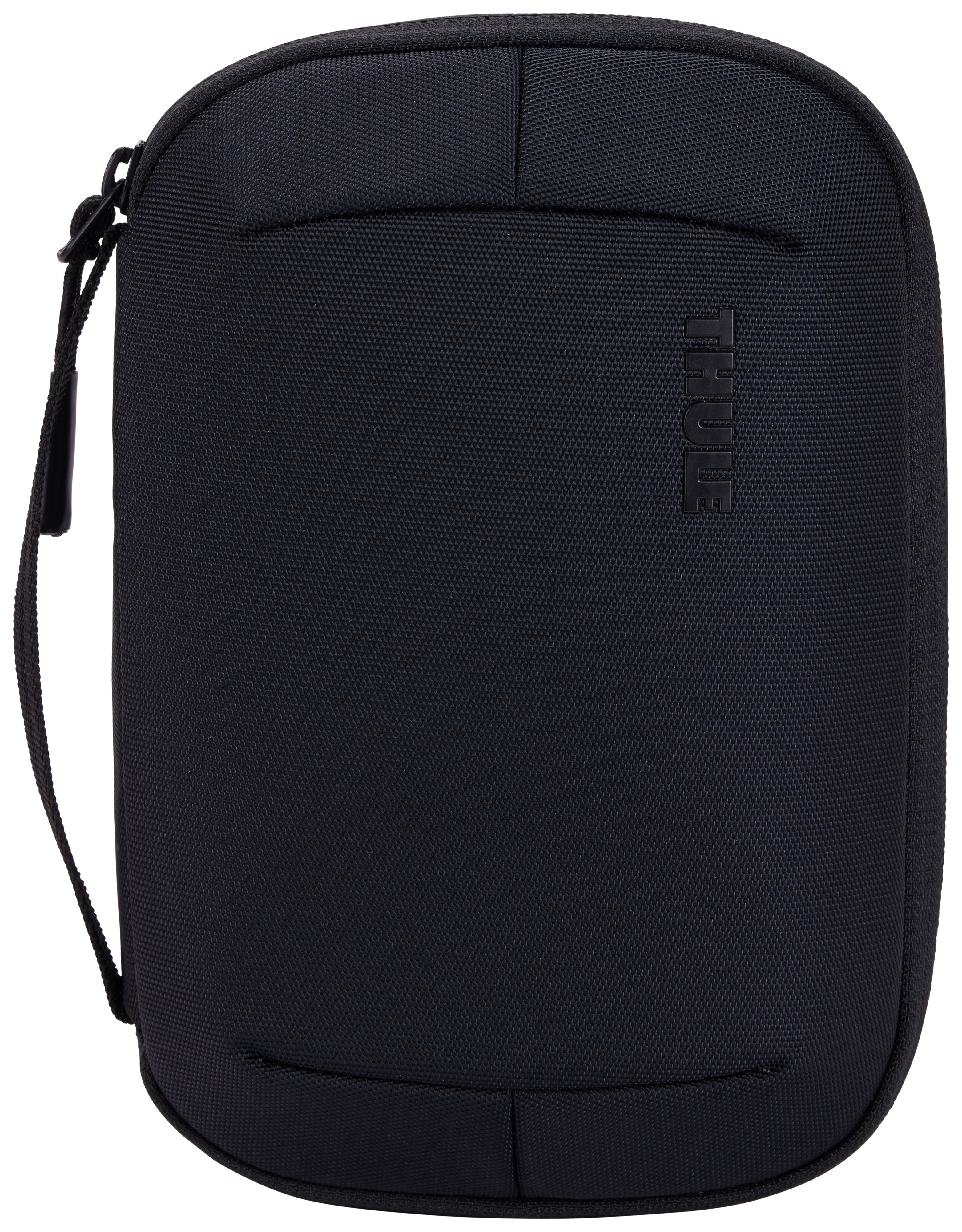 Versatile Thule PowerShuttle case, provides storage for chargers, cords, small electronics and other items, quick access to gear and a comfortable carry in any environment.
