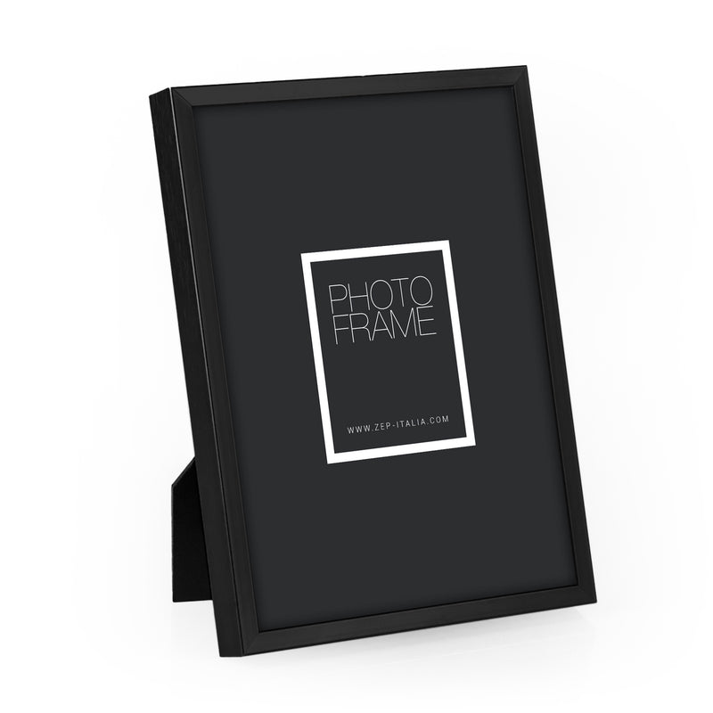 Black ZEP photo frame with 'Photo Frame' label on a white background