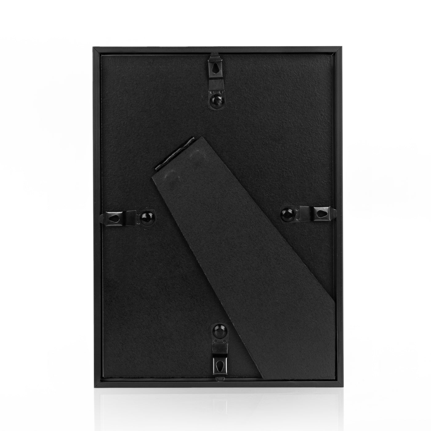 Black ZEP picture frame with a central cutout on a white background