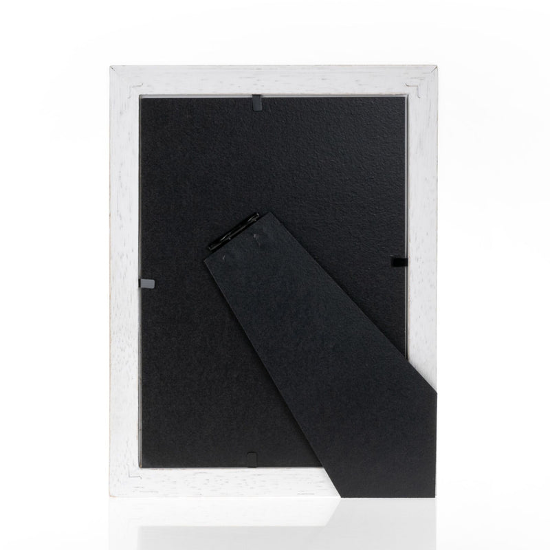 A ZEP white frame featuring a touching photograph of a mother and her daughter, capturing a special moment.