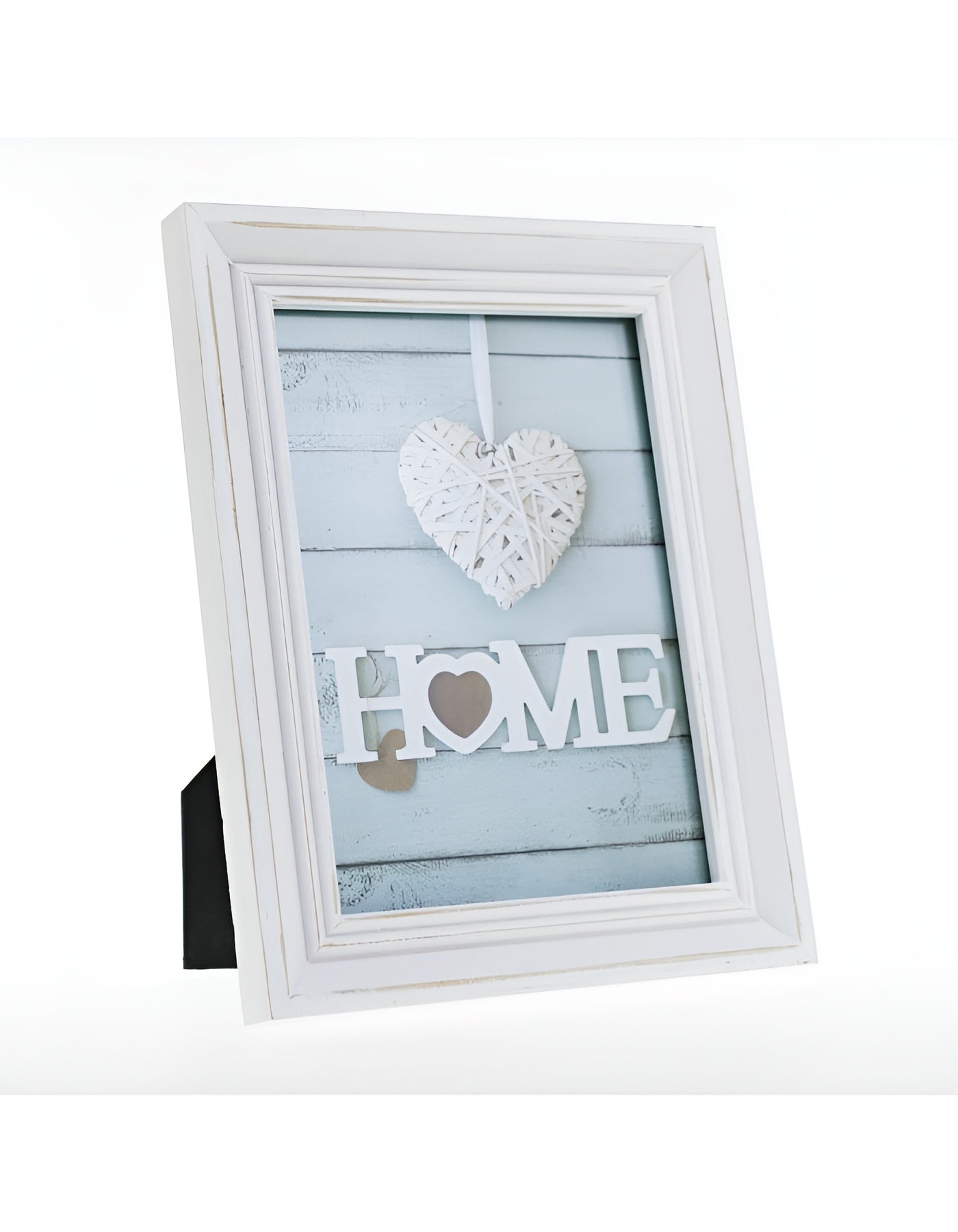Charming vintage ZEP photo frame displaying a heart and "Home" sign, evoking feelings of love and comfort in a household.